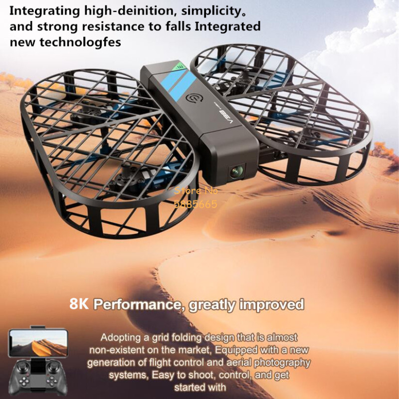 Fpv Drone Camera - 8K HD Camera 360° Protection Optical