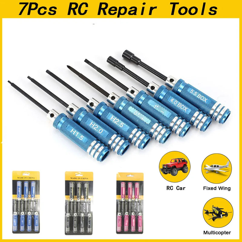 7Pcs 1.5 2.0 2.5mm RC Hex Driv - Fpv Drone Tool Kit 评论和价格