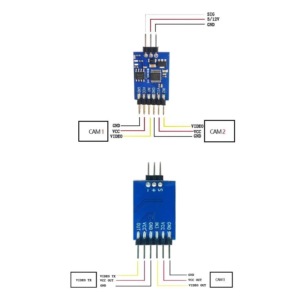 5.8G 3 Channel Video Switcher  - Fpv Drone Motor 评论和价格
