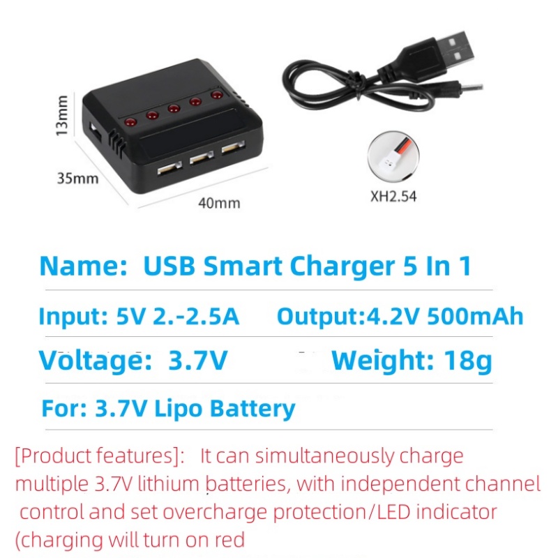 Syma X5HW X5HC X5C X5SW 3.7V 5 - Fpv Drone Charger 评论和价格