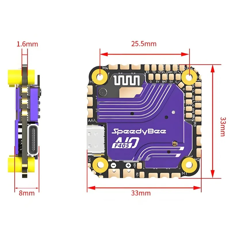 SpeedyBee F405 AIO Flight Cont - Fpv Drone Esc 评论和价格